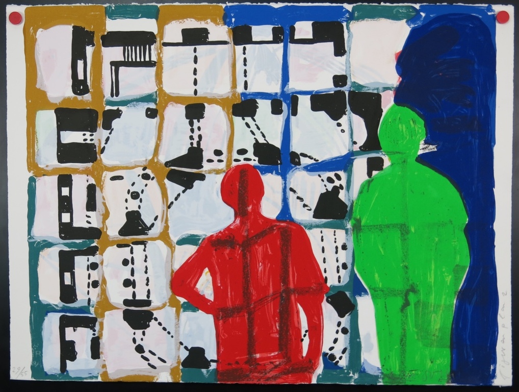 Cees Dolk: Zeefdruk, Figurenplan 2 kopen? Bied vanaf 20!