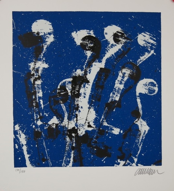 Arman: Zeefdruk, Manches de violons bleus kopen? Bied vanaf 150!