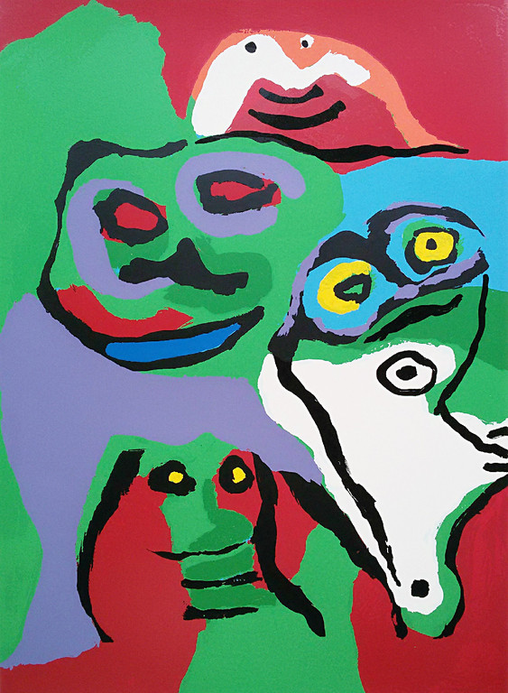 Karel Appel - Zeist, handgesigneerde en genummerde zeefdruk (groot) verkocht voor € 900!