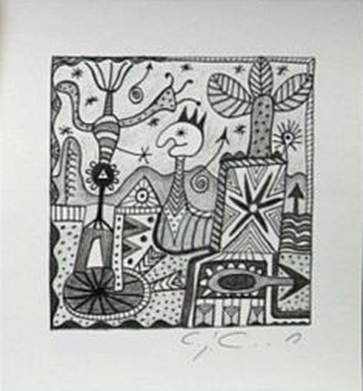 Kurt Josef Haas: Lithografie, Compositie I kopen? Bied vanaf 5!