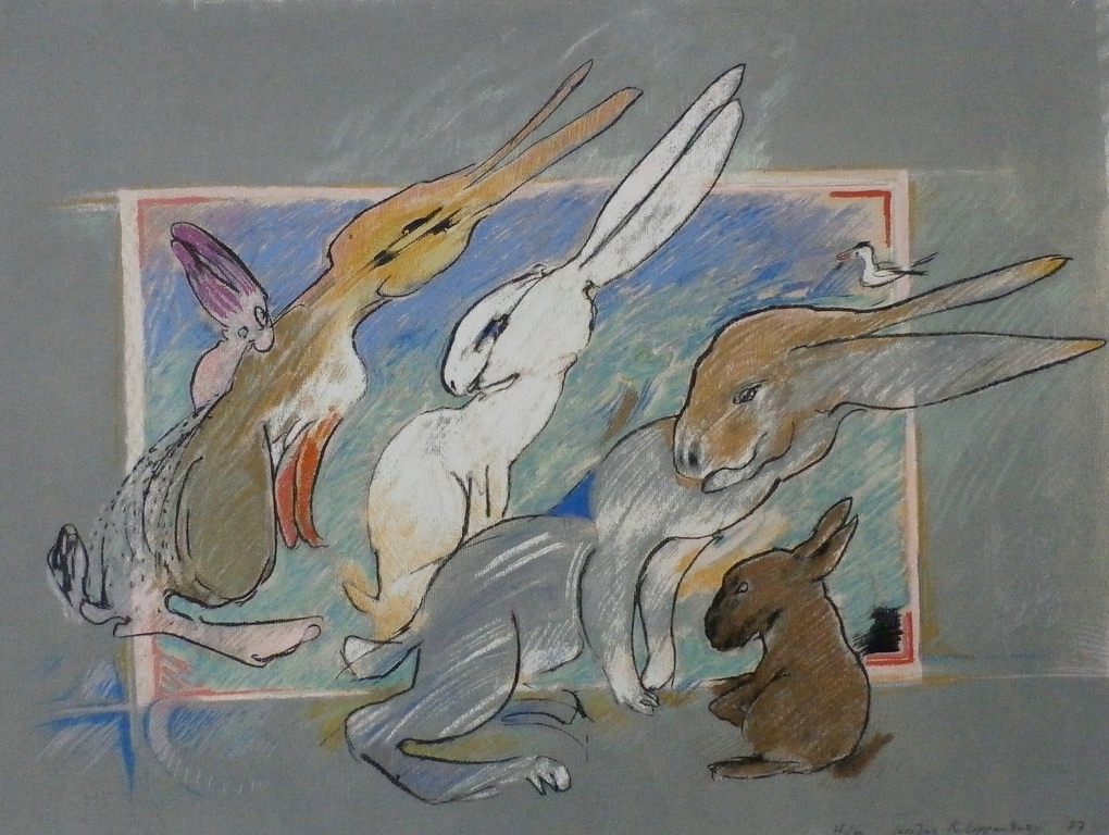 Jacobus Kloppenburg: Litho: Hazen - 1987 verkocht voor € 70!