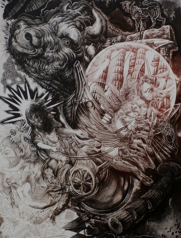 Hugo Besard - Ets - Titel: "Ariadne" - 1992 verkocht voor € 55!