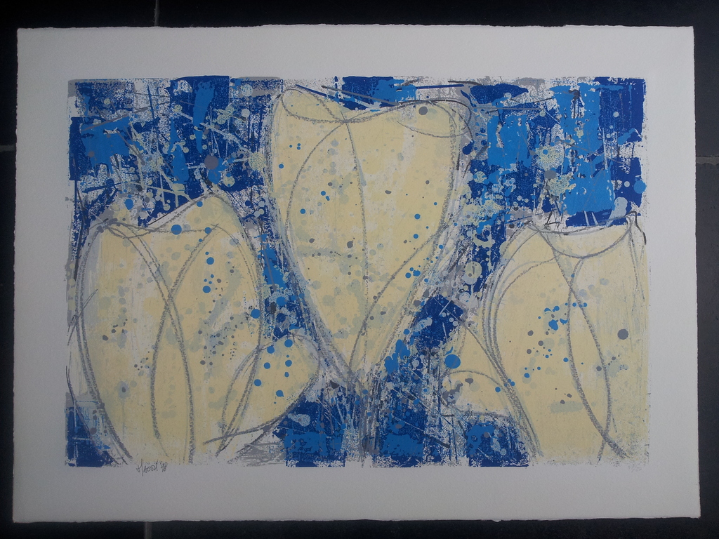 Ad van Hassel Zeefdruk Witte Tulpen Oplage 50 kopen? Bied vanaf 1!