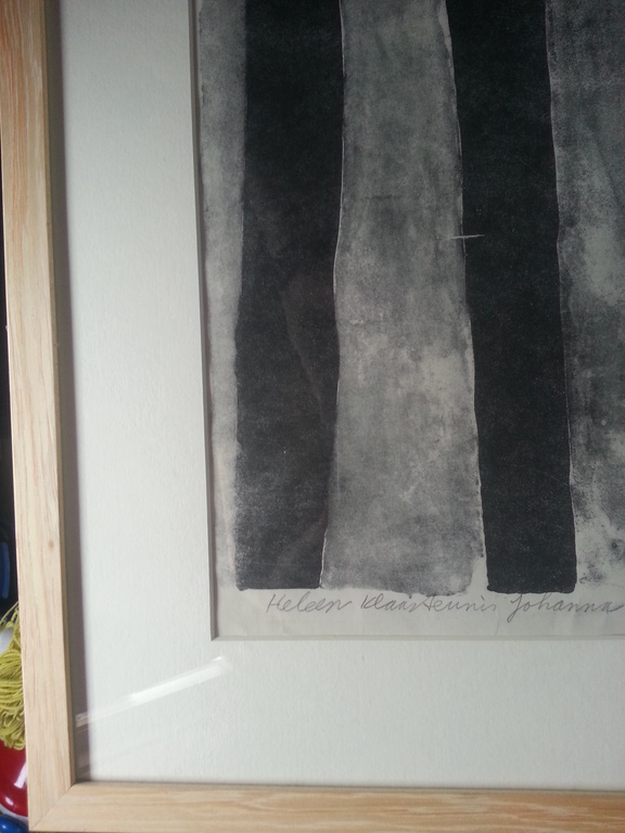 Klaas Gubbels Litho ' Nieuwjaarswens 1972'  Gesigneerd l.o. en genummerd 7/40. kopen? Bied vanaf 1!