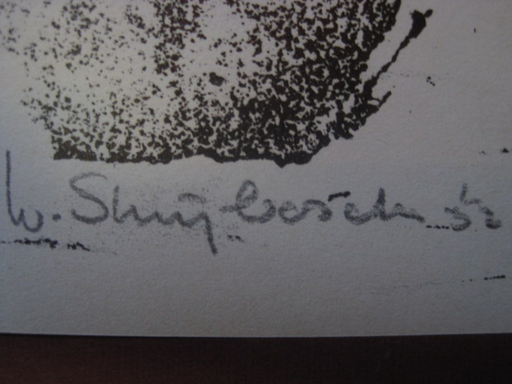 Wim Strijbosch (1928-1968)  originele houtsnede voor Creatie 1952  kopen? Bied vanaf 1!