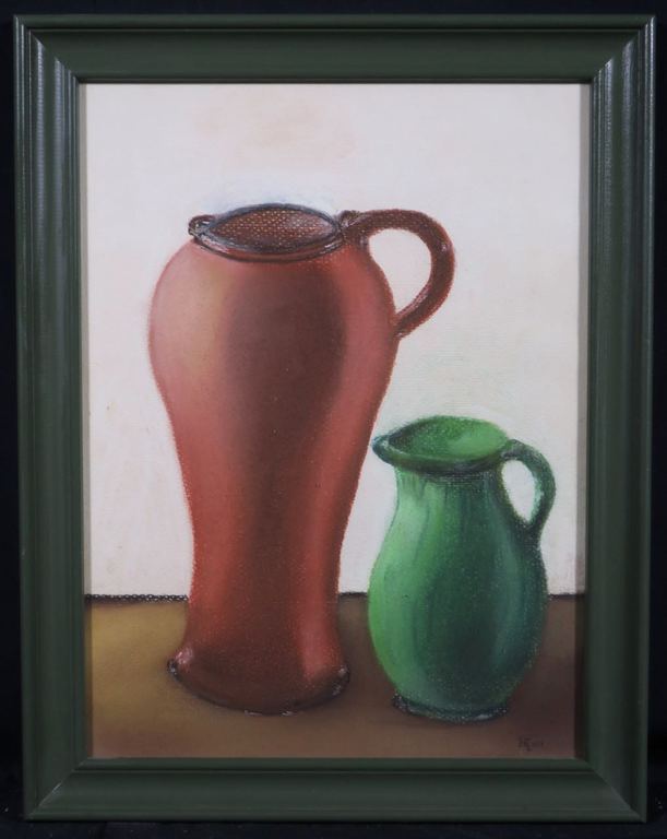 Herman Lievers: Pastel, Kruiken - Ingelijst kopen? Bied vanaf 1!
