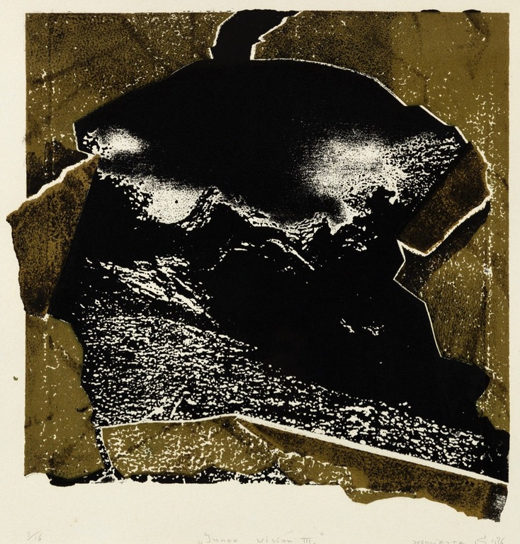 Henriette Spiering: Sjabloondruk, Inner vision III - Ingelijst kopen? Bied vanaf 1!