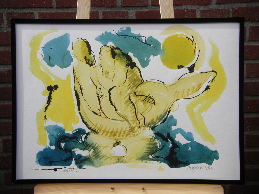 Nic Jonk - Nic Jonk, zeefdruk verkocht voor € 95!