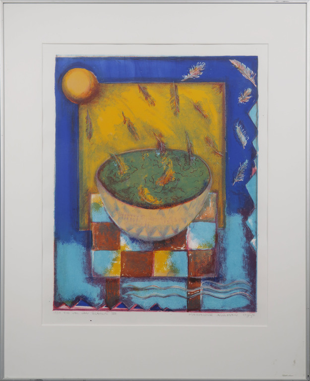 Marianne Aulman: Litho, De val van Icarus III - Ingelijst kopen? Bied vanaf 1!