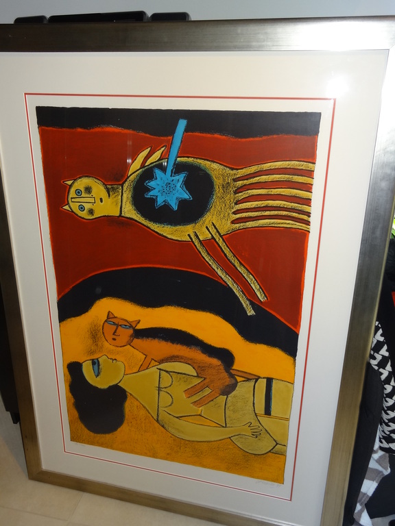 Corneille - Corneille 1999 : zeer grote lithografie 187/200 (104x69) Blauer Stern (30)  kopen? Bied vanaf 950!