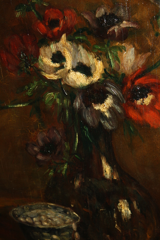 stilleven met bloemen ART DECO SCHILDERIJ van PJ van de MEIJDE kopen? Bied vanaf 1!