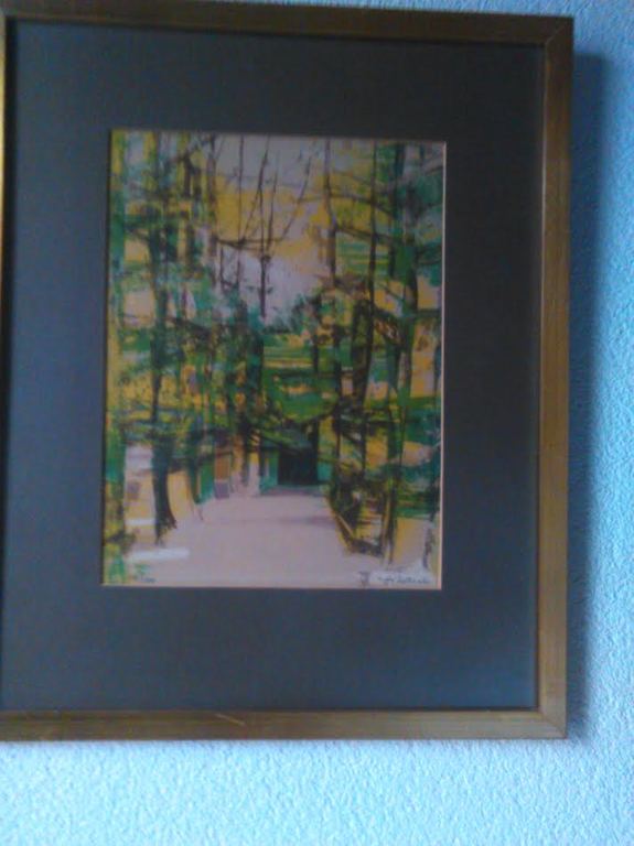 Le Sous-Bois Grafiek Litho gesigneerd Camille Hilaire Modern kubisme kopen? Bied vanaf 100!