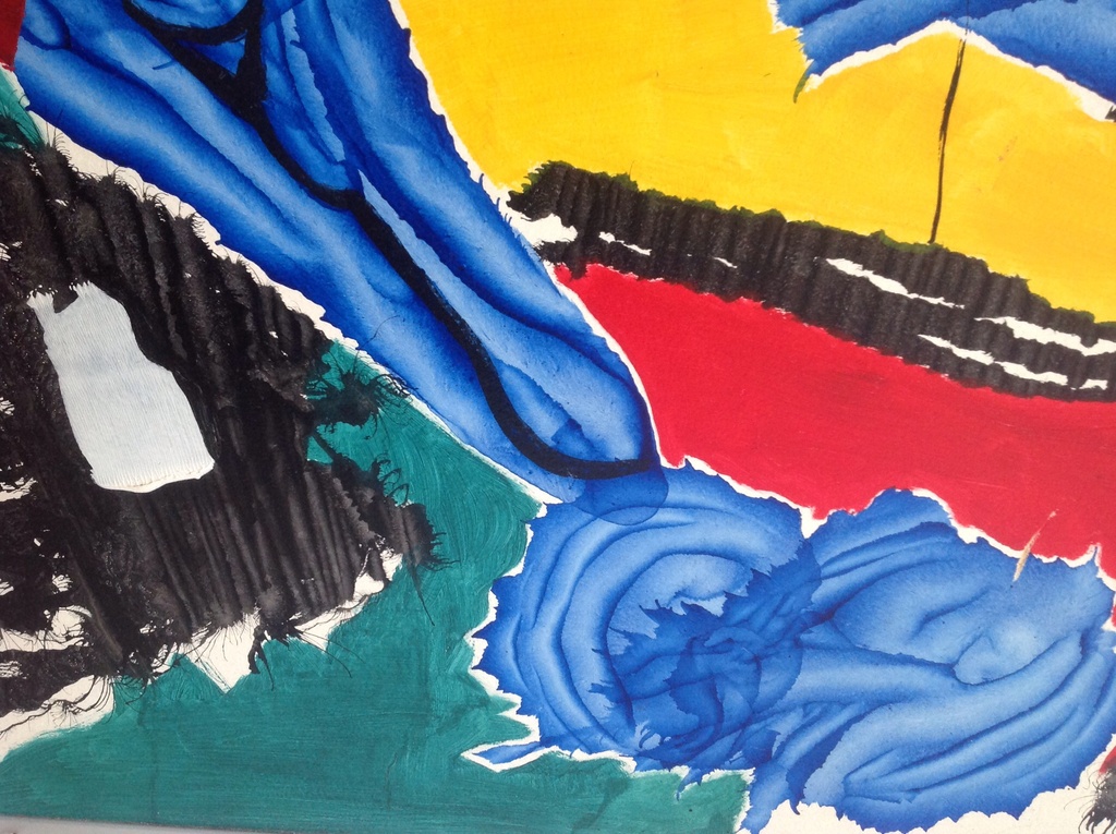 Marita Horbach: acryl verf: z.t.: groot werk  kopen? Bied vanaf 95!