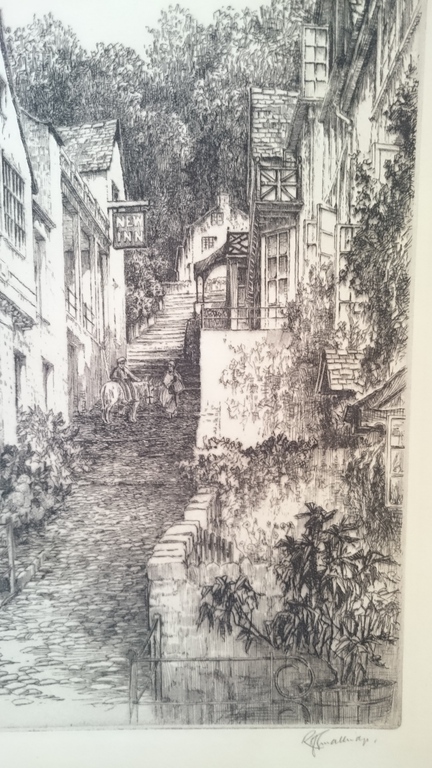 Gesigneerde ets van voor mij onbekende kunstenaar kopen? Bied vanaf 1!