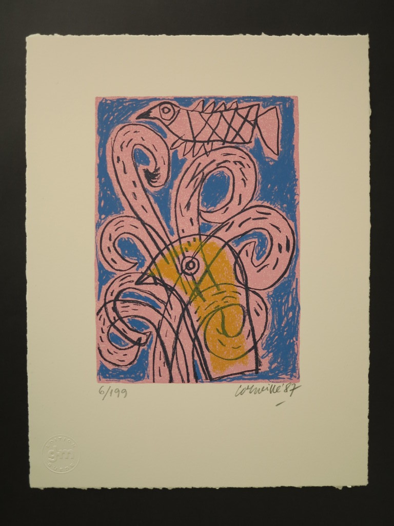 Corneille - handgesigneerde zeefdruk - oplage 199 ex. - 1987 kopen? Bied vanaf 150!