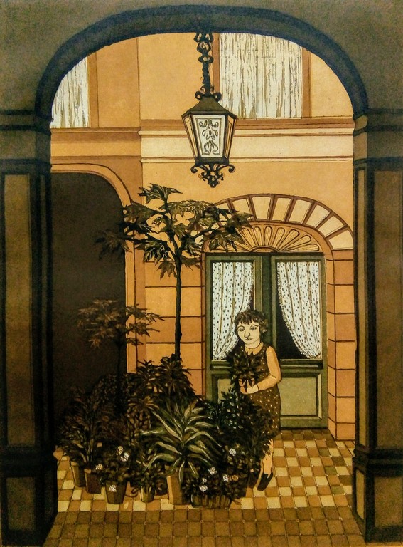 Leatitia de Haas - ets (Rome) - in perfecte staat. verkocht voor € 50!