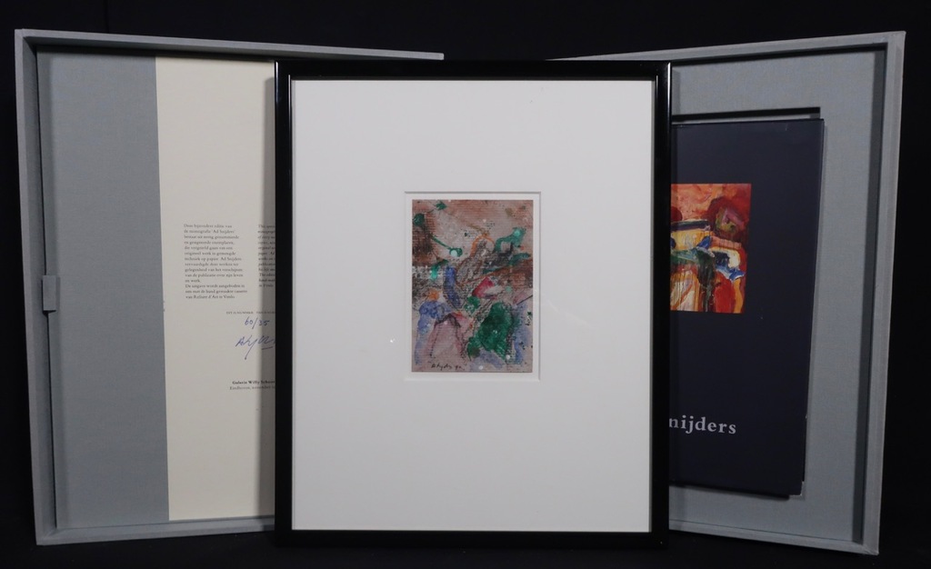 Bijzondere uitgave: Monografie Ad Snijders + Origineel werk in gemengde techniek verkocht voor € 80!