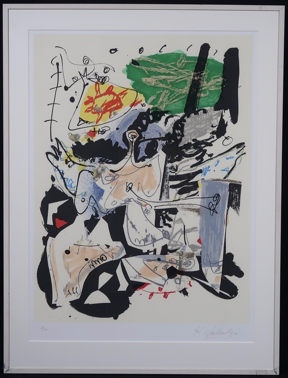 Kees Salentijn: Zeefdruk, Hommage a - Ingelijst kopen? Bied vanaf 40!