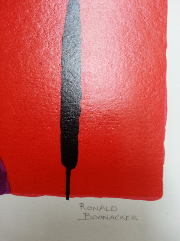 Ronald Boonacker, zeefdruk op papier, Titel; "Lago di Garda II, Italy" kopen? Bied vanaf 50!