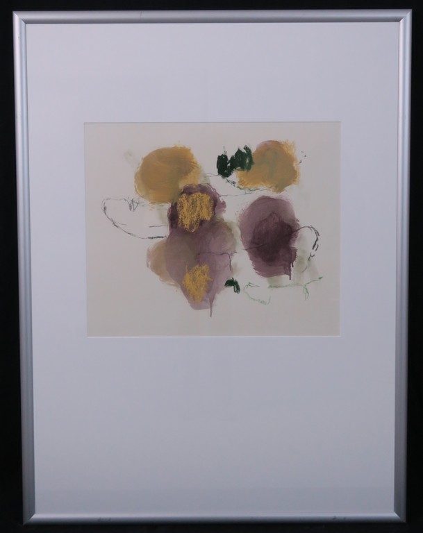 Gerard Strik: Pasteltekening, Zonder titel - Ingelijst verkocht voor € 66!