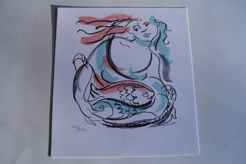 Nicola Sene, set van 3 lithographieën van vrouwen, 1989 verkocht voor € 45!