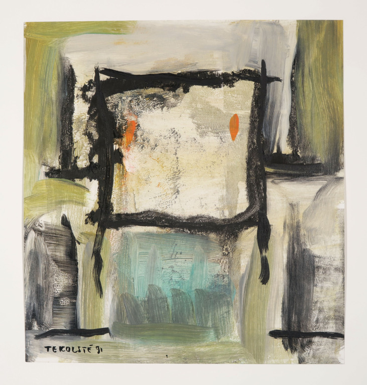 Kees te Kolste: Acryl op papier, Zonder titel I  kopen? Bied vanaf 35!