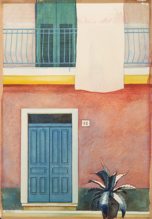 Willem Smorenburg: Aquarel, Italiaans huis kopen? Bied vanaf 1!