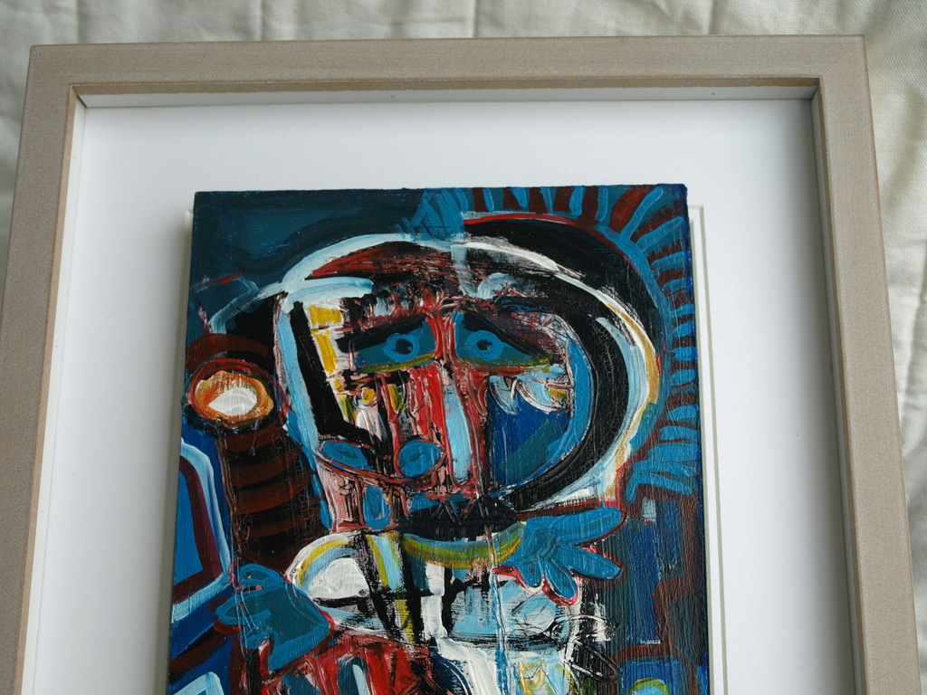 Jasper Banen : Acrylverf op paneel , Havengezicht – ingelijst – 2003  kopen? Bied vanaf 75!