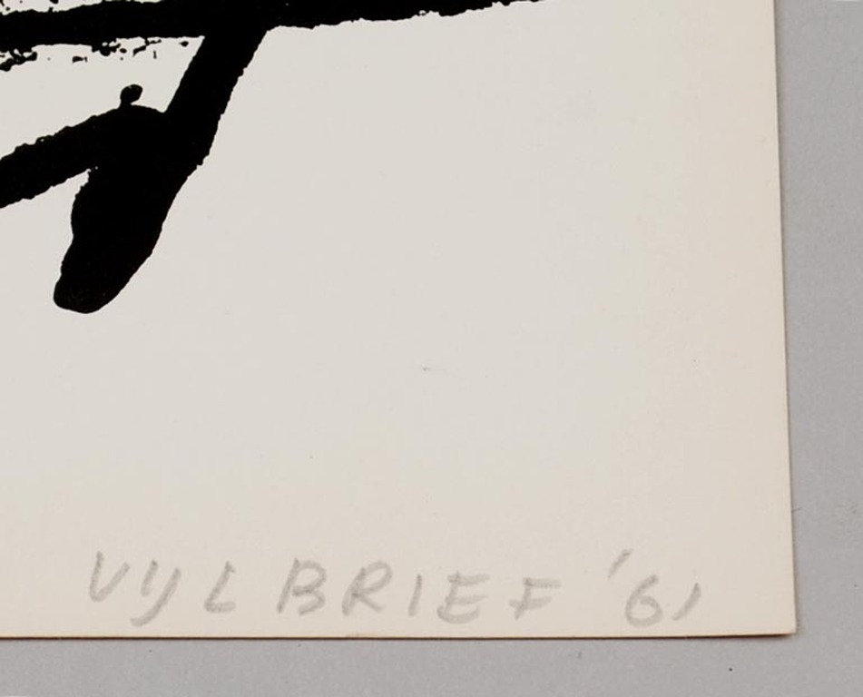 ERNST VIJLBRIEF (1934-2010) handingekleurde litho 1961 kopen? Bied vanaf 25!