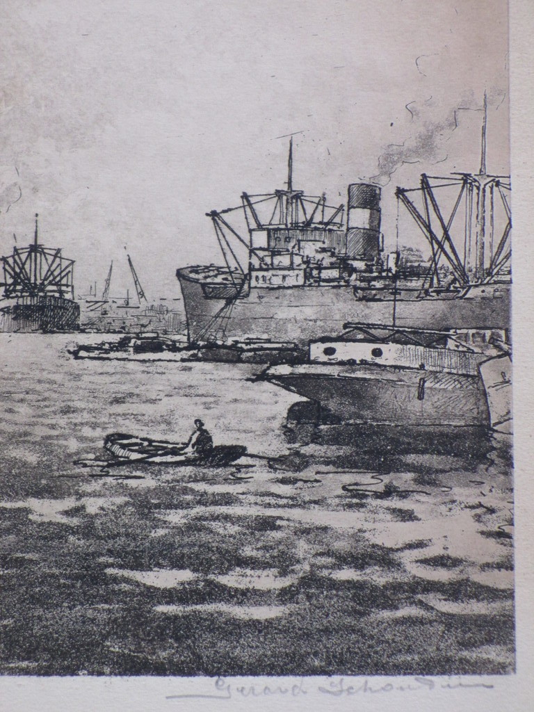 Gerard Schouten, De Maas bij Rotterdam, Ets kopen? Bied vanaf 1!