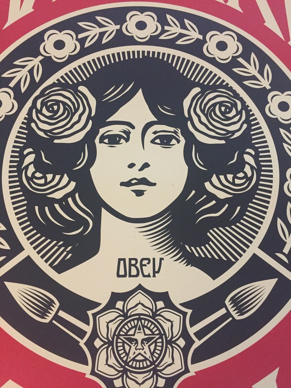 Shepard Fairey (OBEY) - Make Art Not War - handgesigneerde offset screen print kopen? Bied vanaf 50!