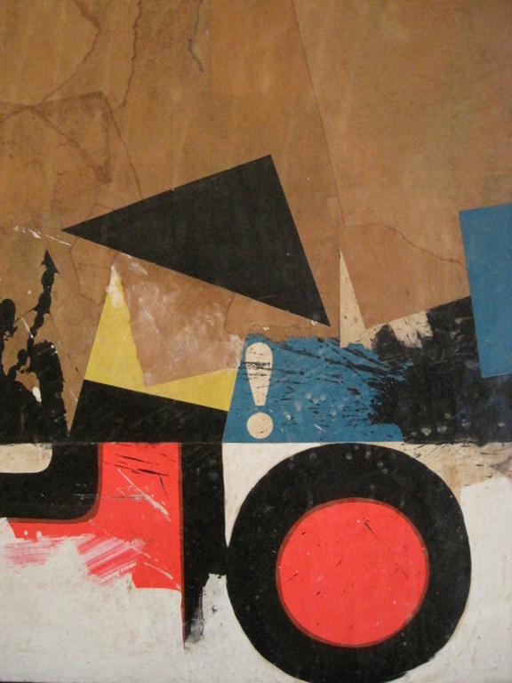 Jon Henry (1916-1990) JAZZcollage "tribute to bebop Art Blakey 1963" verkocht voor € 75!