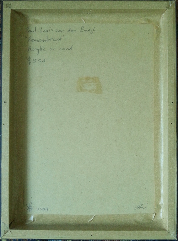 PAUL LOUIS VAN DEN BERGH (1967) Acryl - "Remembrant" - Gesigneerd - 2004 kopen? Bied vanaf 95!