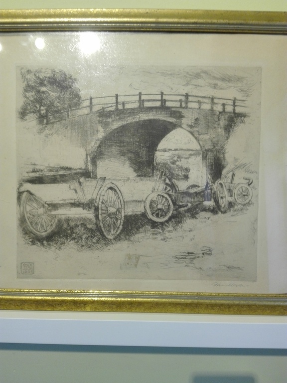 Arie van Mever, droge naald ets op papier 1946, Karren op de weg  kopen? Bied vanaf 30!