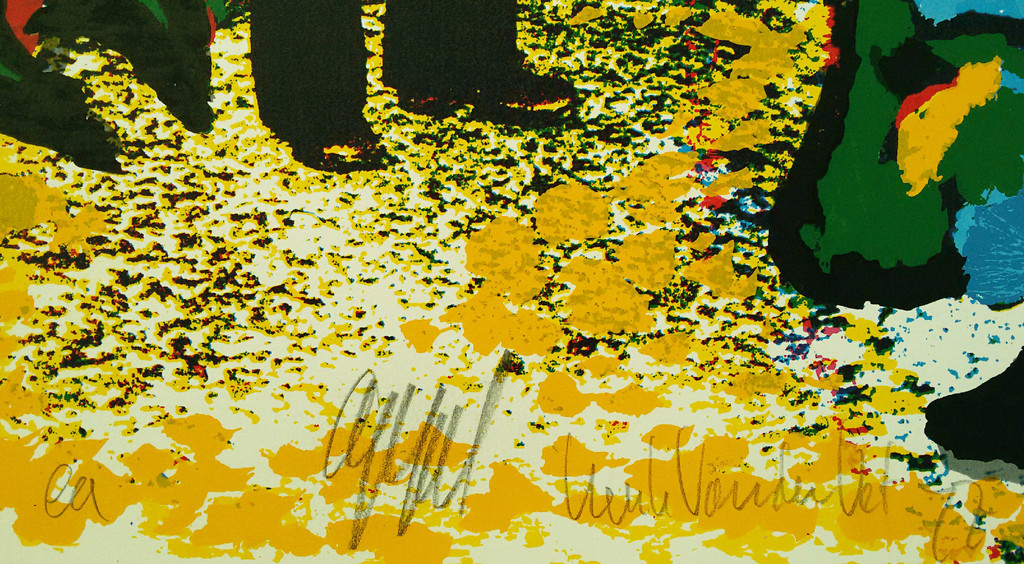 KAREL APPEL   Handgesigneerde Kleurenzeefdruk  DE TOVENAAR uit 1977 kopen? Bied vanaf 275!