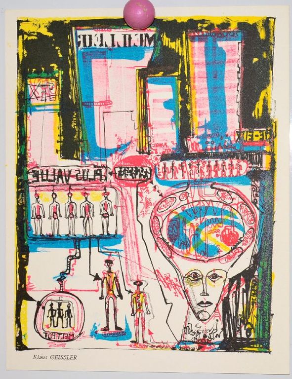 Klaus Geissler: Litho uit 1967. Meltpot kopen? Bied vanaf 1!