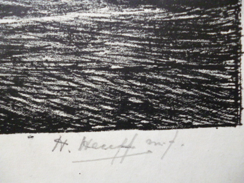 Herman Heuff - litho - Geheime geul Zuiderzeewerken kopen? Bied vanaf 55!