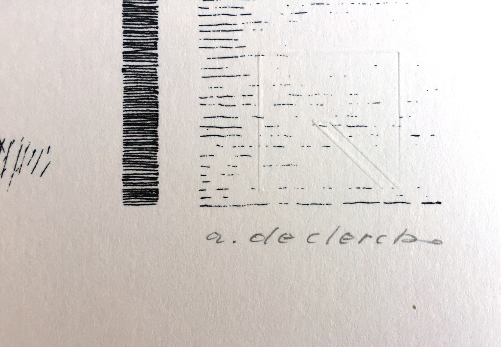 Antoon de Clerck - Zittend figuur - Gesigneerde zeefdruk - 1987 kopen? Bied vanaf 25!