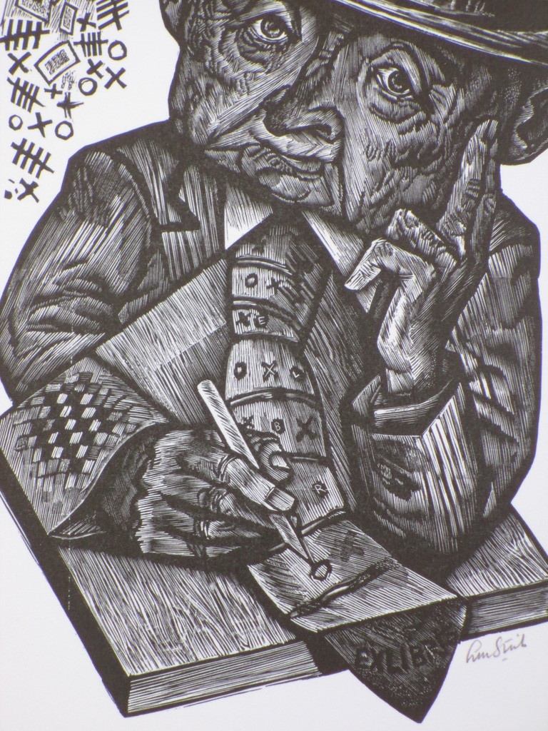 Lou Strik, De Verzamelaar, Houtgravure kopen? Bied vanaf 1!