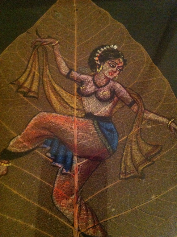 Prachtige bladschildering / India ca 1950 kopen? Bied vanaf 1!