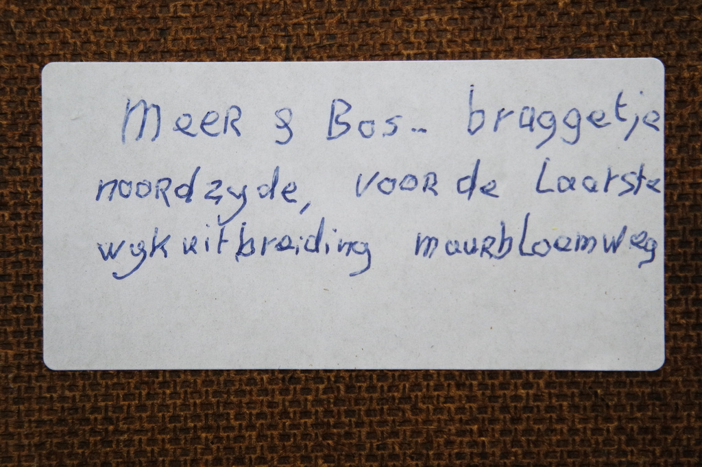 Jo Lodeizen (1892-1980) - olieverf op board - bruggetje Meer en Bos kopen? Bied vanaf 95!