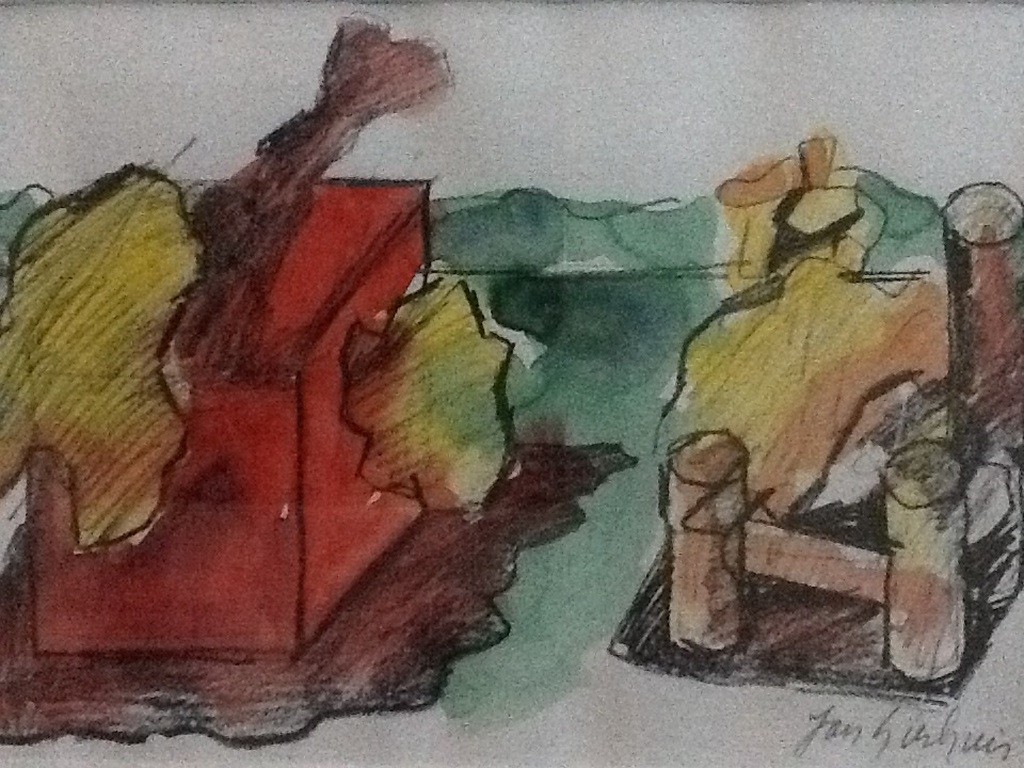 Jan Sierhuis : Aquarel , de Stoel kopen? Bied vanaf 120!