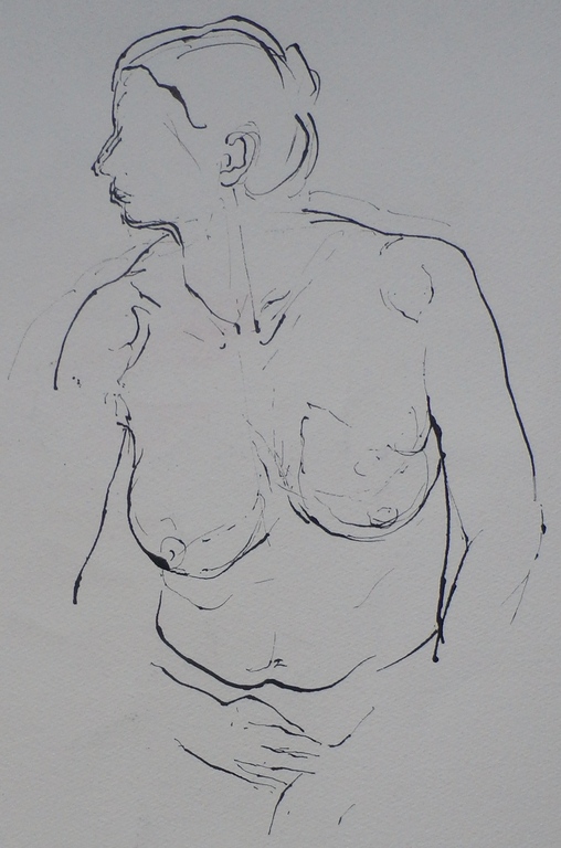 Jaap Hillenius - Pastel + naakttekening op achterzijde kopen? Bied vanaf 160!