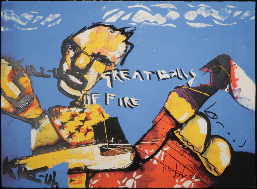 Herman Brood: Zeefdruk, Great balls of fire kopen? Bied vanaf 150!