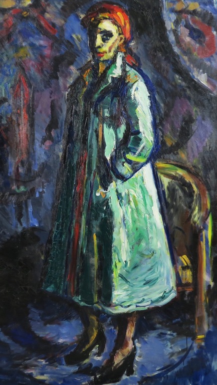 Jan van Holthe: Olieverf op doek, Portrait de Marja - Ingelijst (Zeer groot) kopen? Bied vanaf 175!