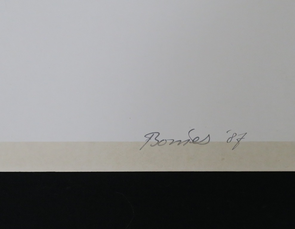 Bob Bonies: Zeefdruk, Geometrische compositie (groot) kopen? Bied vanaf 80!