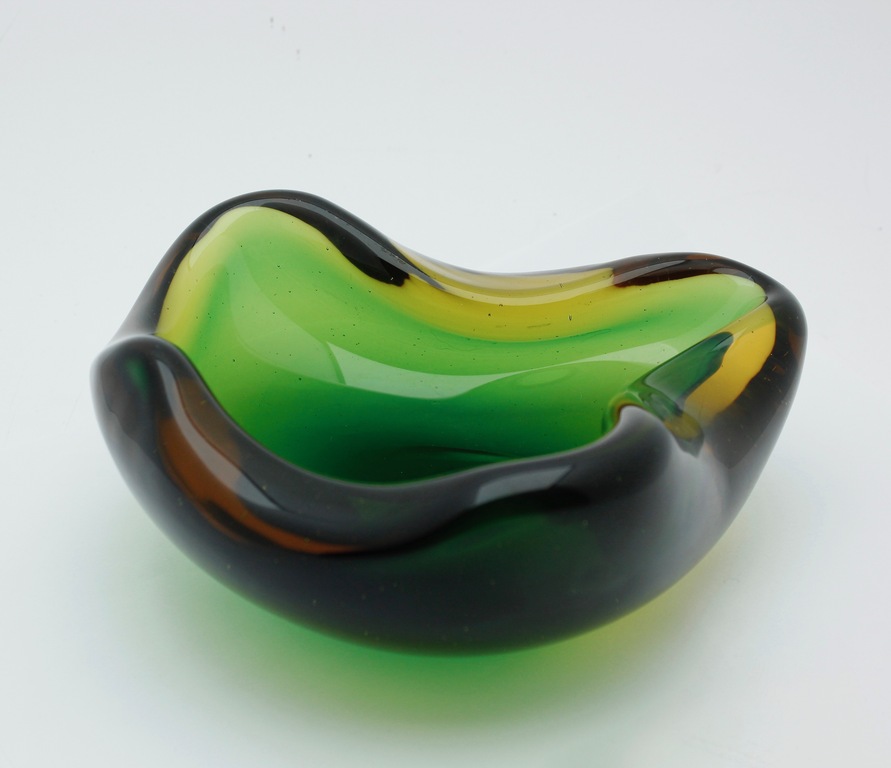 Archimedes Seguso Murano  'Sommerso' schaal met label - 1950's, Italië kopen? Bied vanaf 1!