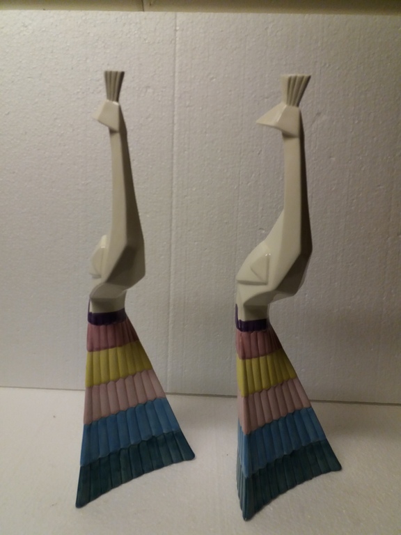 2 x keramische pauw  kopen? Bied vanaf 1!