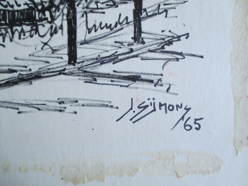 Jan Sijmons, Voorschoten, stifttekening kopen? Bied vanaf 1!