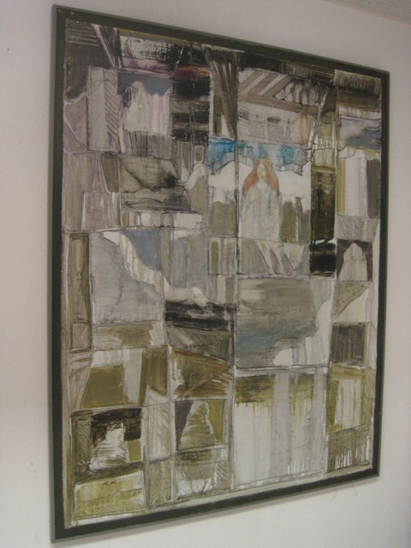 Indrukwekkend abstract figuratief Reliëf olieverf "Madonna" van Armand Campi verkocht voor € 260!